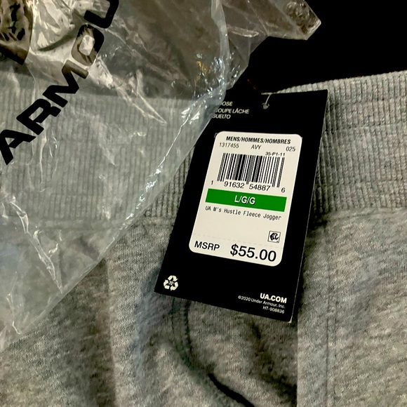 NWT Men’s Under Armour Joggers - large - Picture 2 of 2